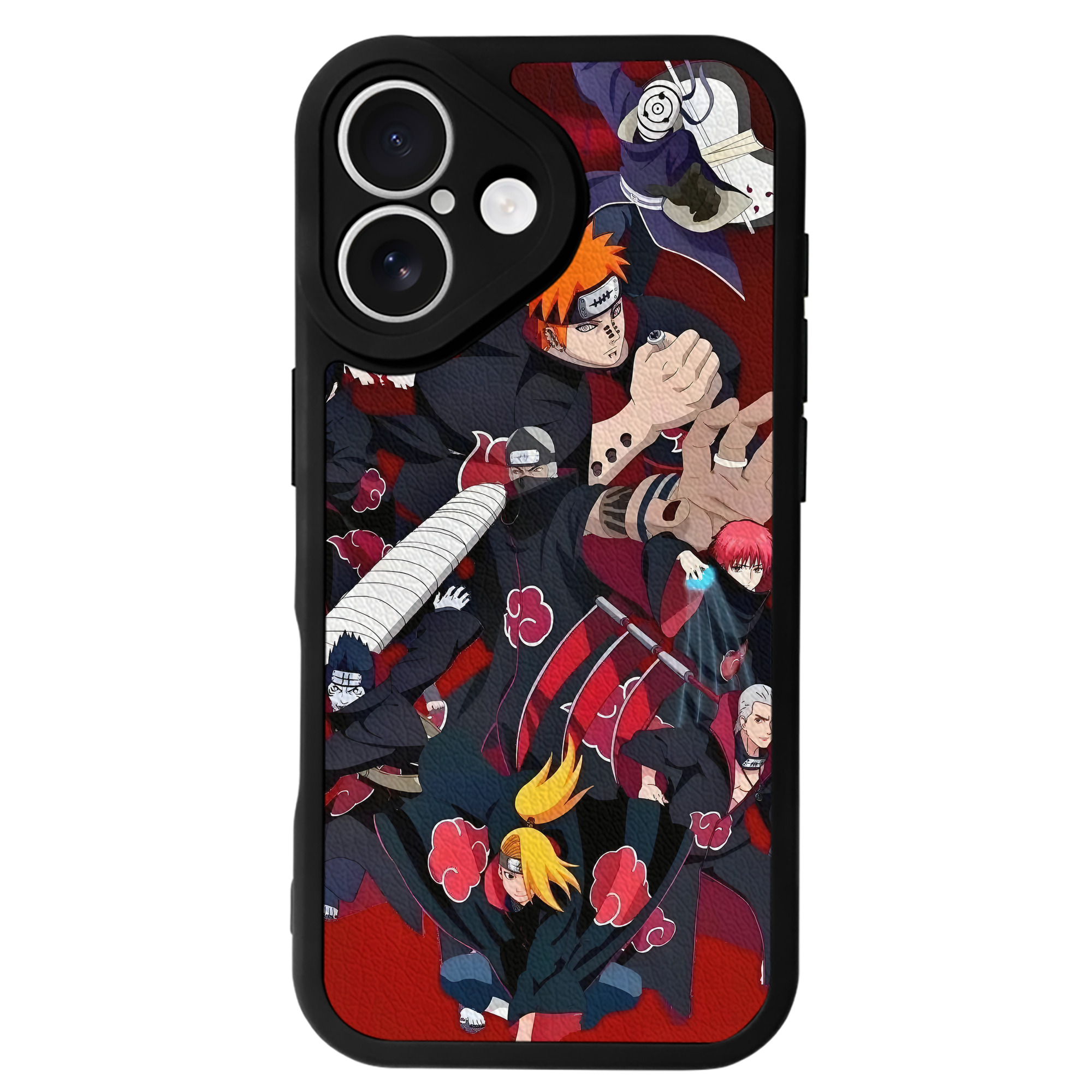 （画像用） NARUTO -ナルト- NARUTO -ナルト- 疾風伝 【iPhone 16シリーズ対応】シリコンスマホケース（レザー調） 材質：シリコン